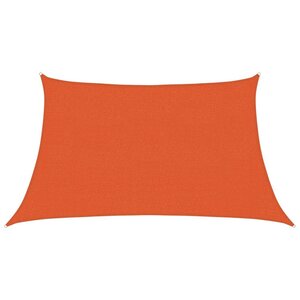 vidaXL Voile d'ombrage 160 g/m² trapèze orange 3/4x2 m PEHD
