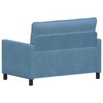 vidaXL Canapé Bleu 126 x 81 x 87 5 cm Tissu