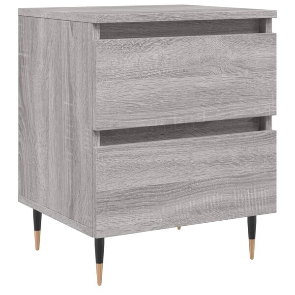 vidaXL Table de chevet sonoma gris 40x35x50 cm bois d’ingénierie