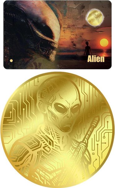 Pièce de monnaie en Or 30 Dollars g 0.155 (1/200 oz) Millésime 2026 ALIEN 1/200 (PRÉCOMMANDE)