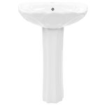vidaXL Lavabo autoportant avec socle Céramique Blanc 580x510x200 mm