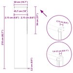 vidaXL Store enrouleur occultant café 50x210cm largeur du tissu 45 7cm