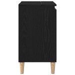 vidaXL Armoire d'évier Chêne noir 58 x 33 x 60 cm Bois d'ingénierie