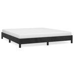 vidaXL Cadre de lit Noir 160x200 cm Velours