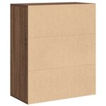 vidaXL Bibliothèque chêne marron 60x30x71 5 cm bois d'ingénierie