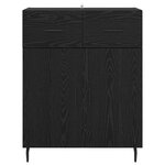 vidaXL Buffet Chêne noir 69 5 x 34 x 90 cm Bois d'ingénierie