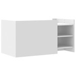 vidaXL Table basse blanc 100x50x50 cm bois d'ingénierie