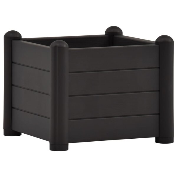 vidaXL Lit surélevé de jardin PP Anthracite 43x43x35 cm