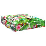 vidaXL Coussin Palettes pour Siège Jungle Tropical 70x70x12 cm  Tissu Oxford