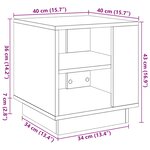 vidaXL Table basse vieux bois 40x40x43 cm bois d'ingénierie