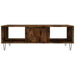 vidaXL Table basse chêne fumé 104x60x35 cm bois d'ingénierie