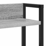 vidaXL Tête de lit de rangement Sonoma gris 200 cm Bois d'ingénierie