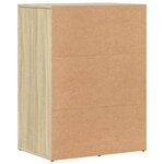 vidaXL Buffets 2 Pièces chêne sonoma 59x39x80 cm bois d'ingénierie