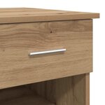 vidaXL Bureau chêne artisanal 90 x 49.5 x 75 cm Bois d'ingénierie