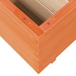 vidaXL Jardinière cire marron 60x60x49 5 cm bois de pin massif
