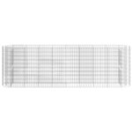 vidaXL Lit surélevé à gabion Fer galvanisé 330x50x100 cm