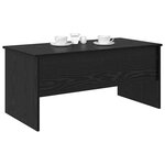 vidaXL Table basse Chêne noir 102 x 50 5 x 46 5 cm Bois d'ingénierie