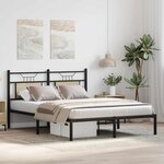 vidaXL Cadre de lit sans matelas chêne sonoma 150x200 cm