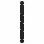 vidaXL Pieds de table à manger en V 3 pièces Noir 80 x (72-73 3) cm Acier