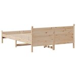 vidaXL Cadre de lit sans matelas 140x190 cm bois de pin massif