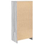 vidaXL Armoire tiroir sonoma gris 55 5x34x119 5 cm bois d'ingénierie