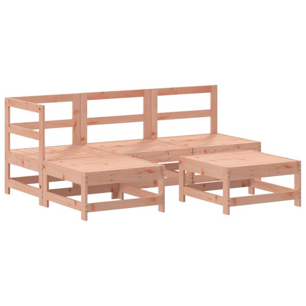 vidaXL Salon de jardin 5 Pièces bois massif douglas