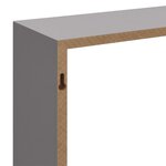 vidaXL Étagères murales sous forme de cube 3 Pièces Gris MDF