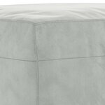 vidaXL Ensemble de canapés 4 Pièces avec coussins Gris clair Velours