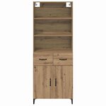 vidaXL Haut Armoire avec tiroir Chêne artisanal 69 5 x 34 x 180 cm