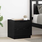 vidaXL Armoire de lit 2 Pièces Chêne noir 40 x 39 x 40 cm