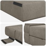 vidaXL Canapé-lit pliable Gris clair 152 x 86 5 x 60 cm Tissu
