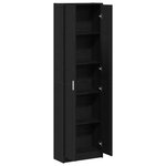 vidaXL Armoire en Chêne Noir 55x25x189 cm Bois d'Ingénierie