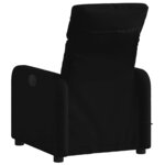 vidaXL Fauteuil de massage inclinable Noir Tissu
