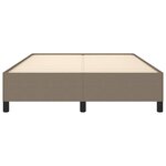 vidaXL Cadre de lit sans matelas taupe 140x190 cm tissu