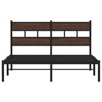 vidaXL Cadre de lit sans matelas avec tête de lit 150x200 cm