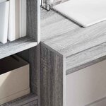 vidaXL Bureau Sonoma gris 100 x 50 x 76 cm Bois d'ingénierie