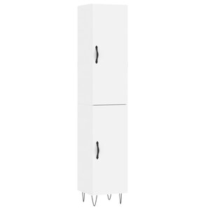 vidaXL Buffet haut Blanc 34 5x34x180 cm Bois d'ingénierie