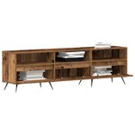 vidaXL Meuble TV Bois ancien 150 x 30 x 44 5 cm Bois d'ingénierie
