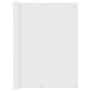 vidaXL Écran de balcon Blanc 120x500 cm Tissu Oxford