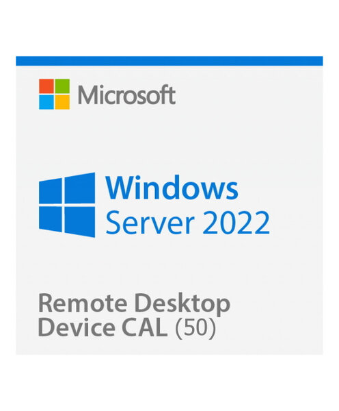 Microsoft Windows Server 2022 Remote Desktop Services (RDS) 50 device connections CAL - Clé licence à télécharger