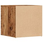 VidaXL Tiroir boîte vieux bois 40 5x40x40 cm bois d'ingénierie