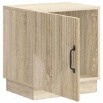 vidaXL Table de chevet 2 pc Chêne Sonoma 43 x 34 5 x 47 cm