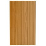vidaXL Panneaux de toiture 12 Pièces acier galvanisé naturel 80x45 cm