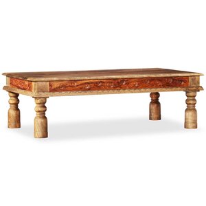 Vidaxl table basse bois de sesham et de manguier 110 x 60 x 38 cm