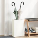 vidaXL Porte-parapluie blanc  28x12x41 cm  en acier