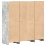 vidaXL Ensemble d'armoires de cuisine 3 Pièces gris béton