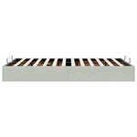vidaXL Cadre de lit ottoman sans matelas gris clair 120x190 cm velours