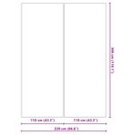 vidaXL Bâche de piscine gris clair 300x220 cm géotextile polyester