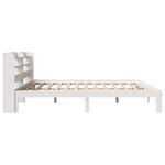 vidaXL Cadre de lit avec tête de lit sans matelas blanc 200x200 cm