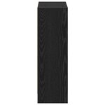 Bibliothèque vidaXL Noire 60x24x76 cm en bois d'ingénierie